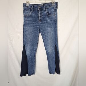 Citizens of Humanity Elsa Mid Rise Crop Jeans Size 26 Colorblock